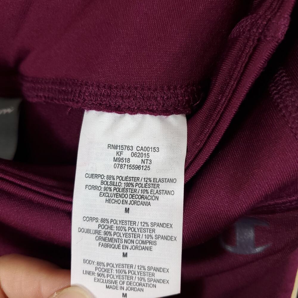 Champion Tech Fleece Tights in Burgundy Size M - Picture 10 of 12